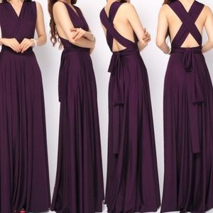 Purple Convertible Infinity Maxi Dress